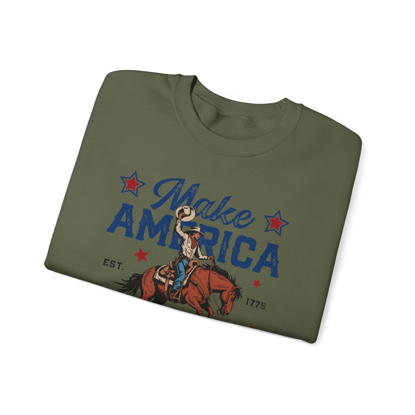 Unisex Heavy Blend™ Crewneck Sweatshirt - Make America Cowboy Again