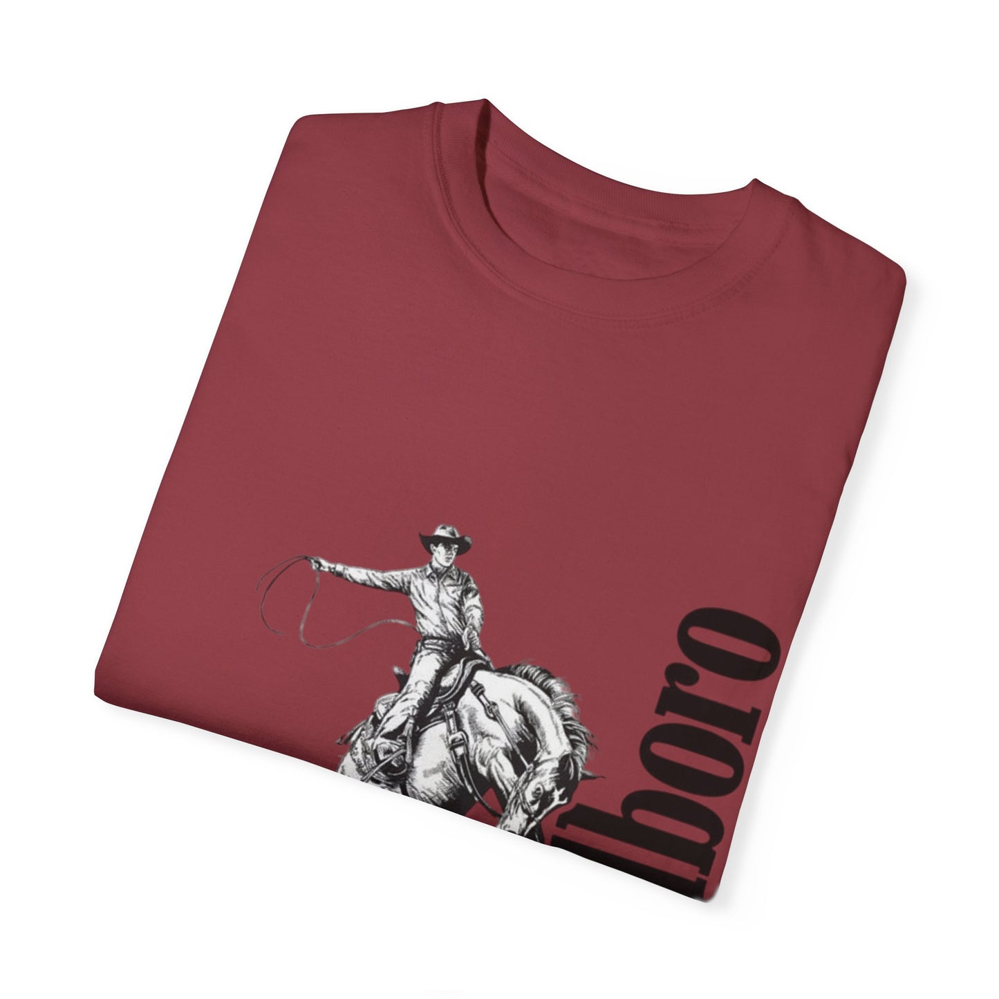 Unisex Cowboy Graphic T-Shirt - Marlboro Inspired Design