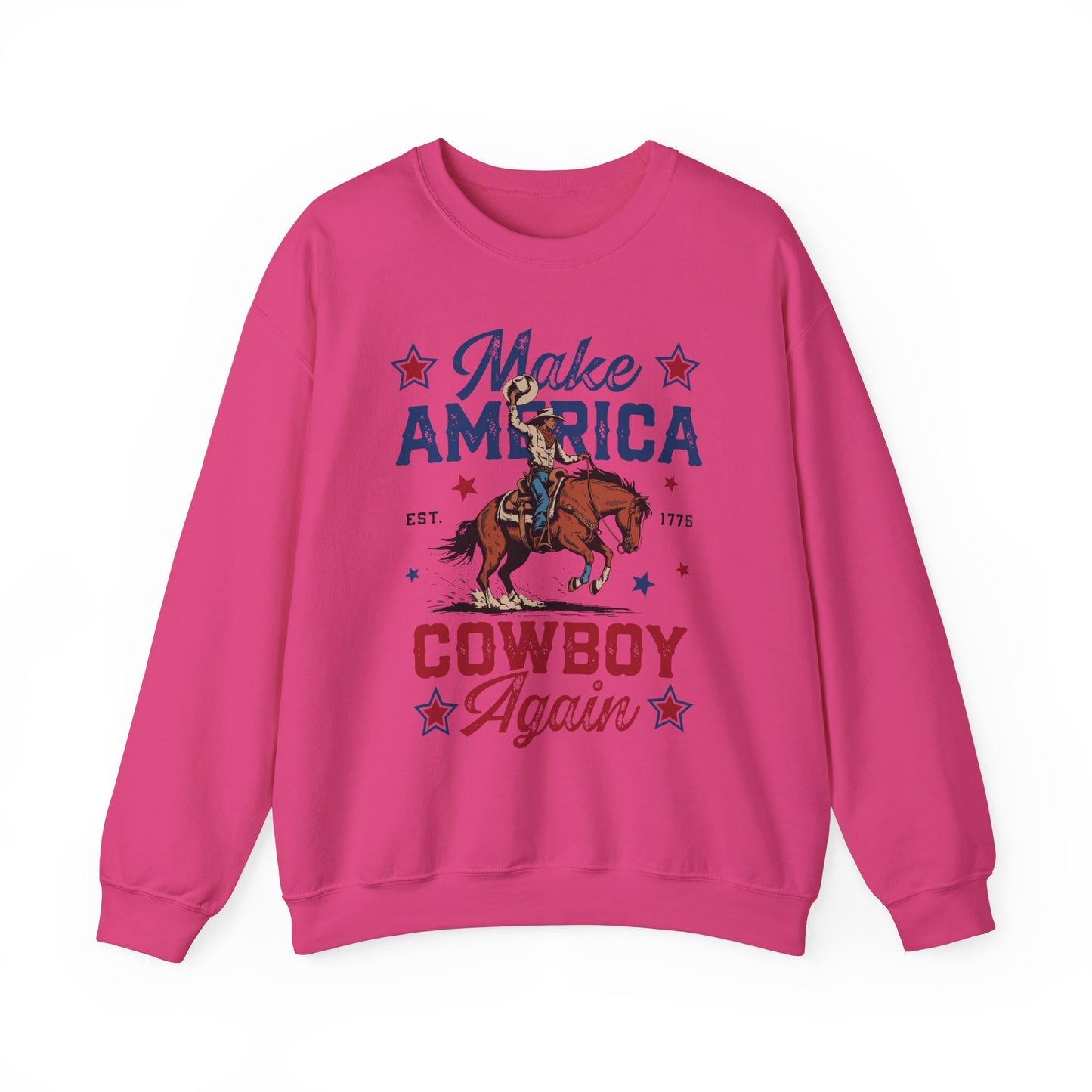 Unisex Heavy Blend™ Crewneck Sweatshirt - Make America Cowboy Again