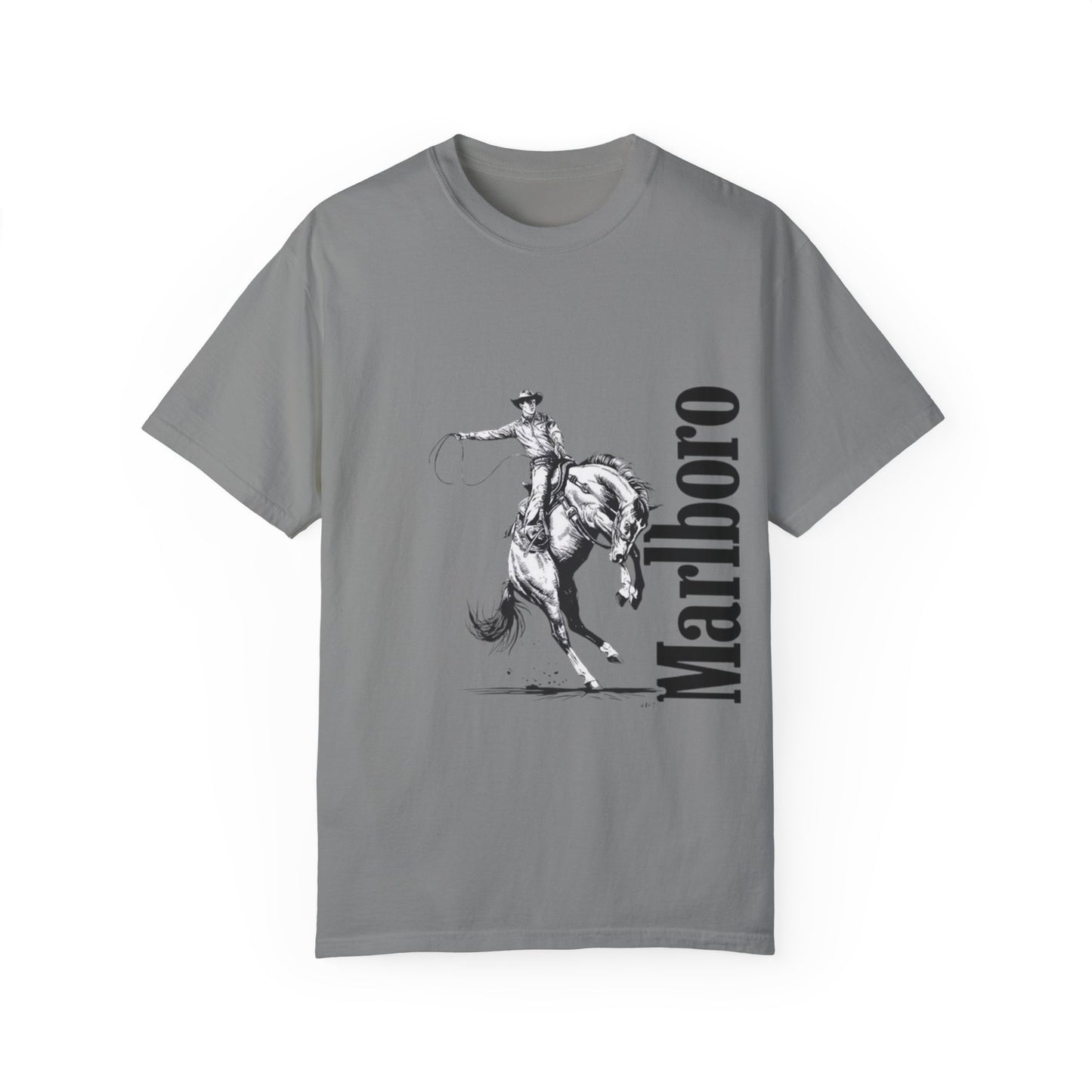 Unisex Cowboy Graphic T-Shirt - Marlboro Inspired Design