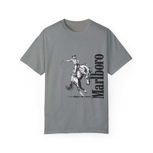 Unisex Cowboy Graphic T-Shirt - Marlboro Inspired Design