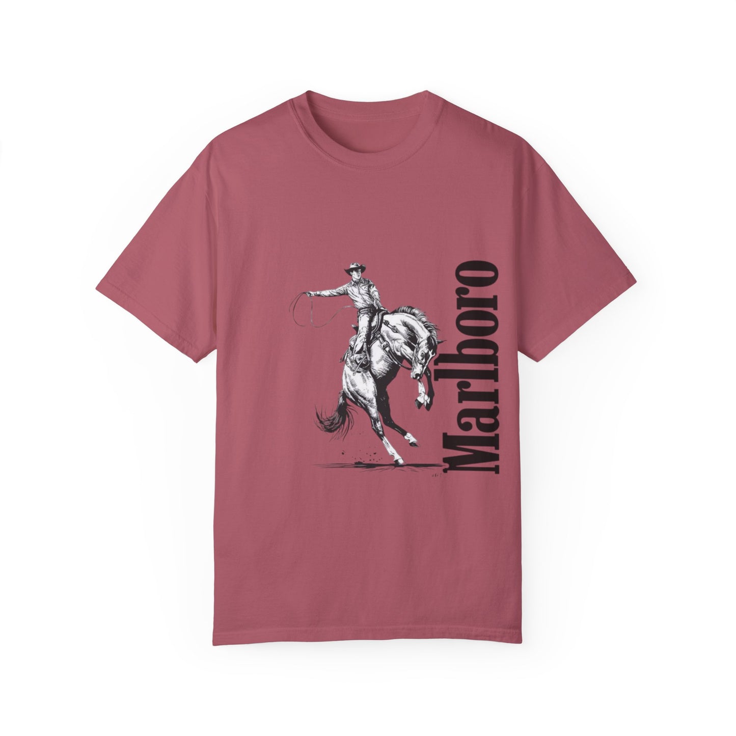 Unisex Cowboy Graphic T-Shirt - Marlboro Inspired Design