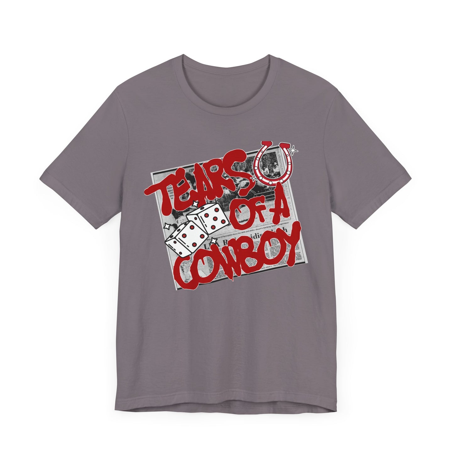 Tears of a Cowboy Unisex Jersey Tee - Casual Graphic Shirt, Perfect for Country Music Lovers