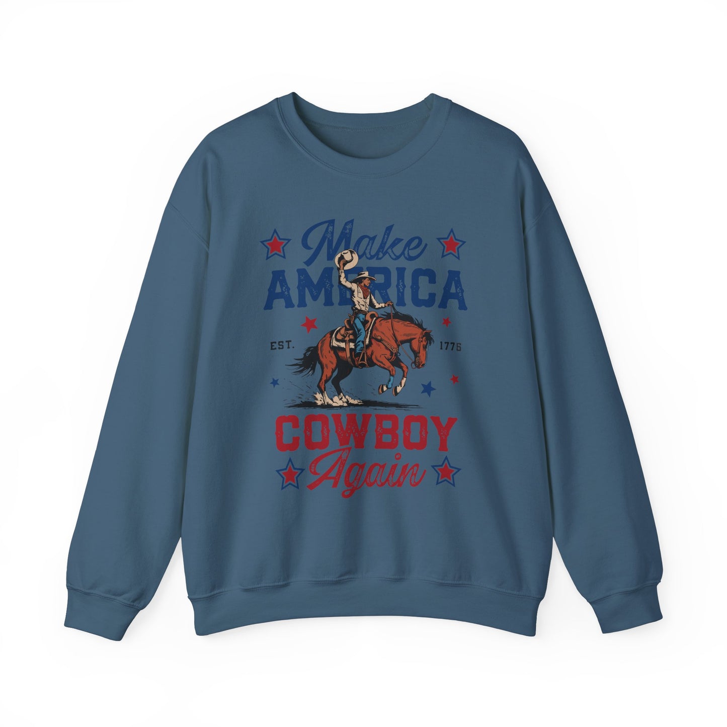 Unisex Heavy Blend™ Crewneck Sweatshirt - Make America Cowboy Again