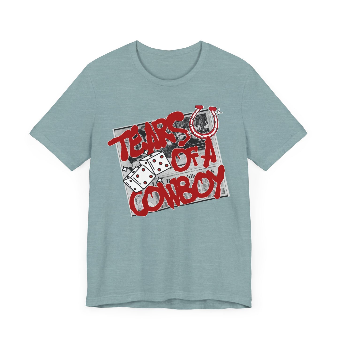 Tears of a Cowboy Unisex Jersey Tee - Casual Graphic Shirt, Perfect for Country Music Lovers