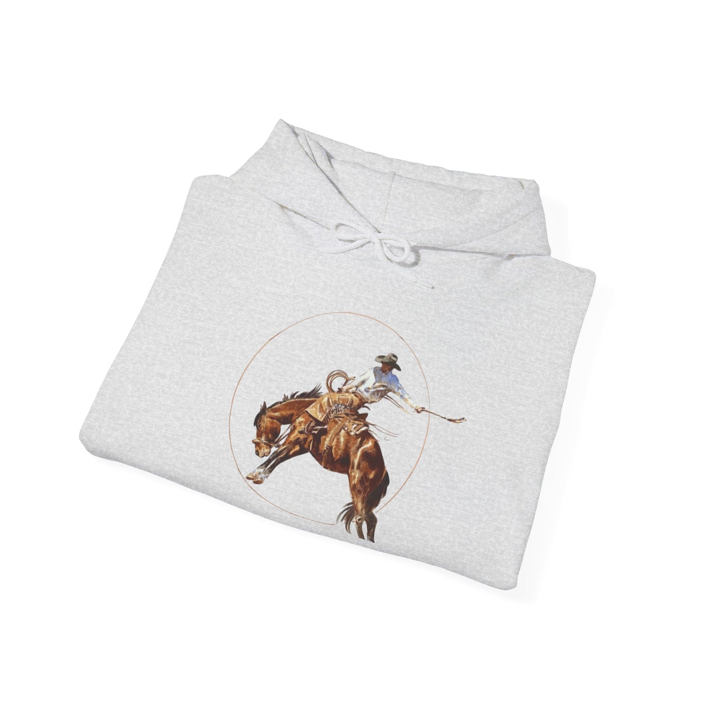 Cowboy Riding Horse Unisex Heavy Blend™ Hooded Sweatshirt