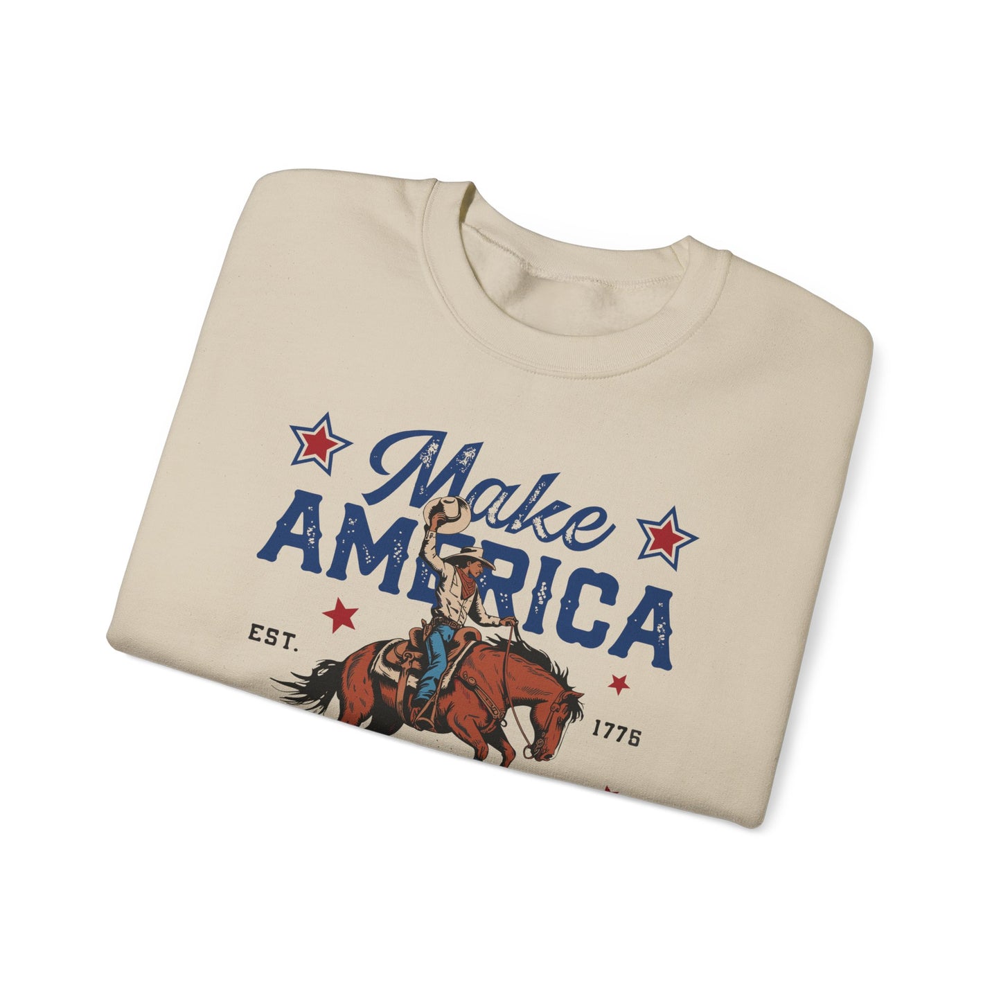 Unisex Heavy Blend™ Crewneck Sweatshirt - Make America Cowboy Again