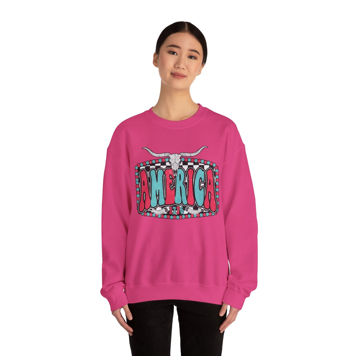Retro America Graphic Crewneck Sweatshirt