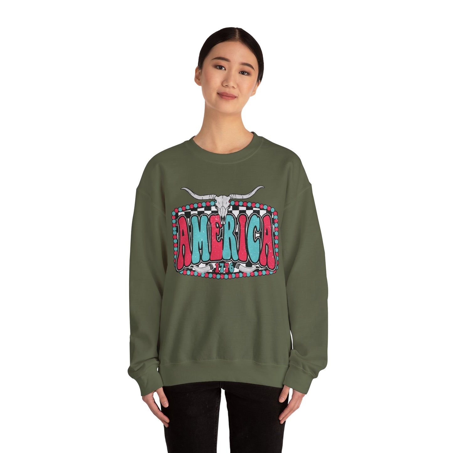 Retro America Graphic Crewneck Sweatshirt