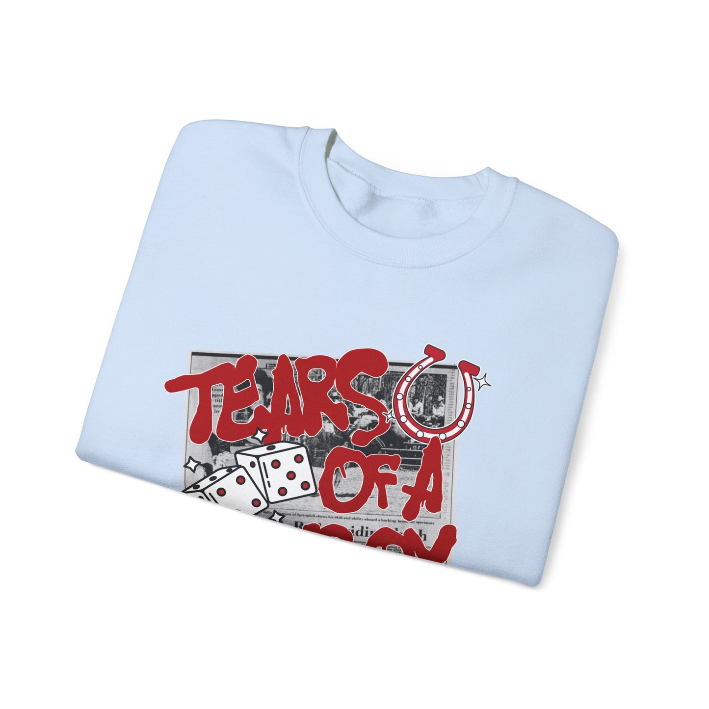 Tears of a Cowboy Unisex Heavy Blend™ Crewneck Sweatshirt - Casual Western Style
