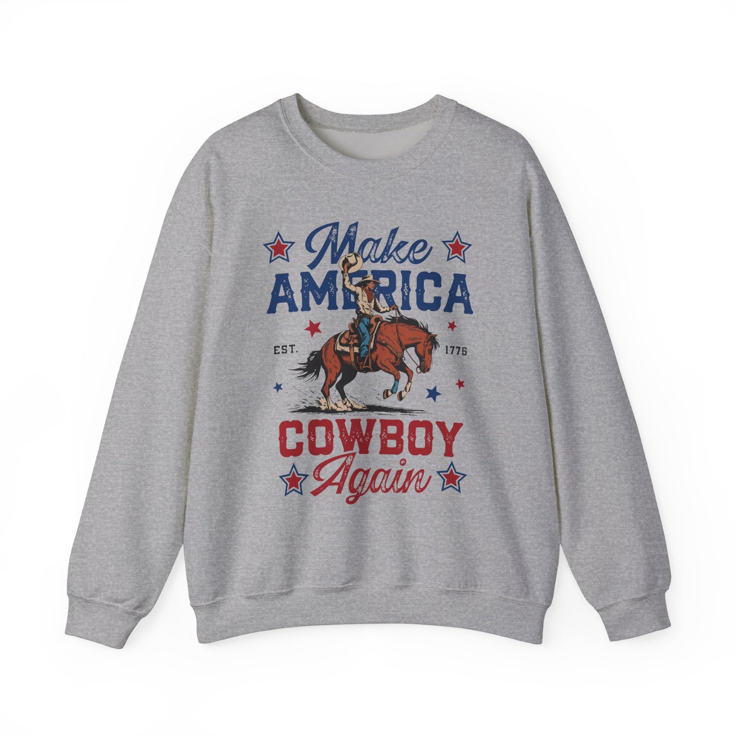 Unisex Heavy Blend™ Crewneck Sweatshirt - Make America Cowboy Again