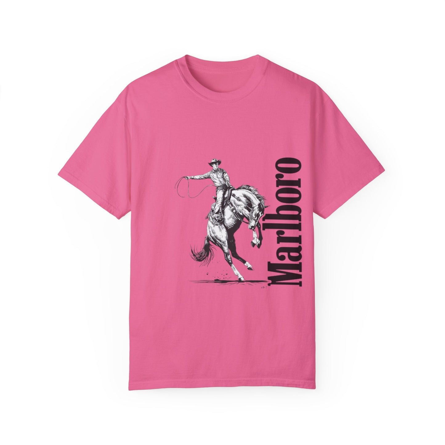 Unisex Cowboy Graphic T-Shirt - Marlboro Inspired Design
