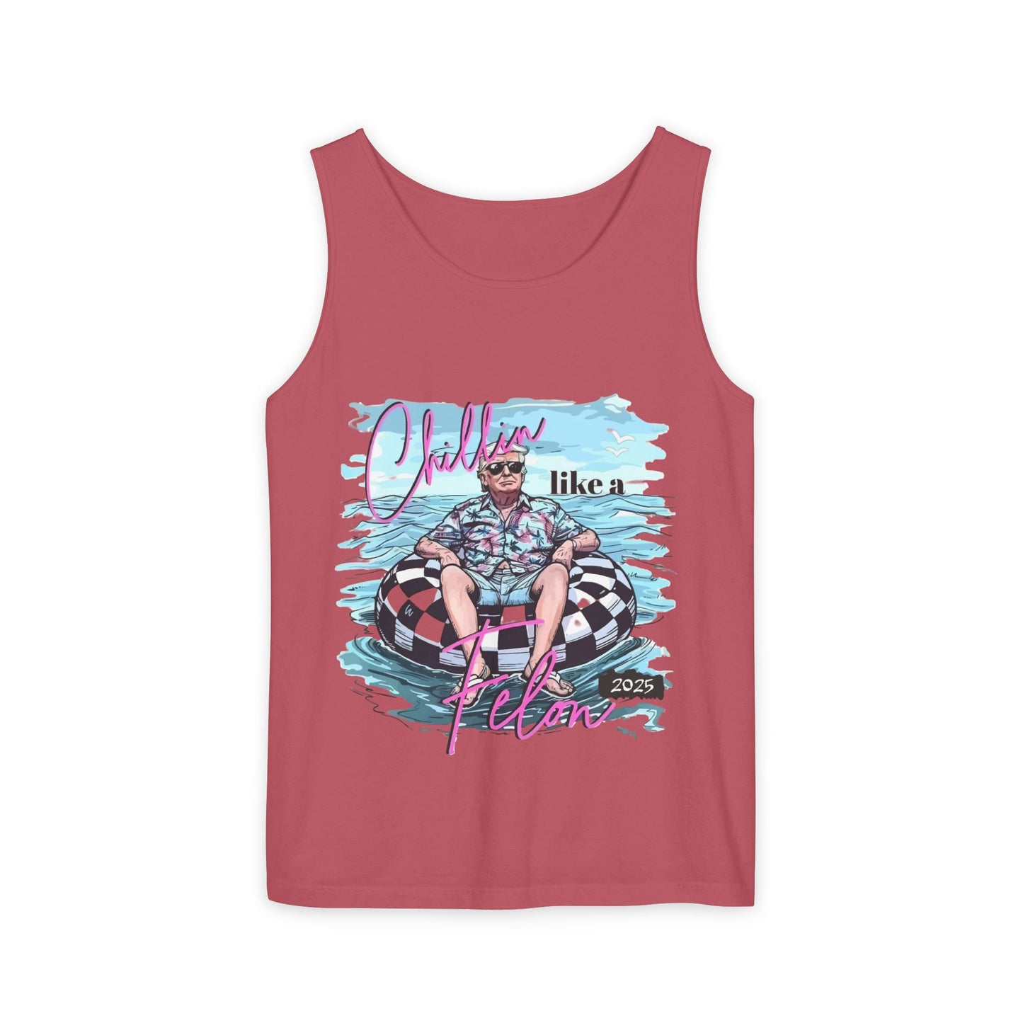 Chillin' Like a Villain Tank Top - Unisex Garment-Dyed Summer Tee