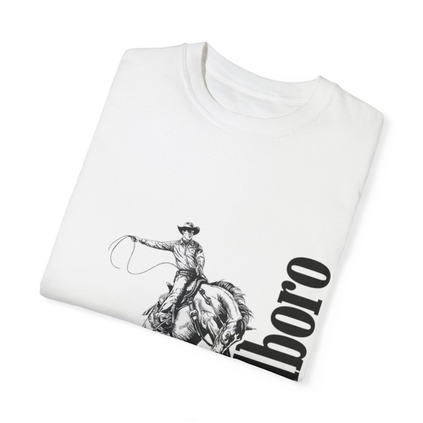 Unisex Cowboy Graphic T-Shirt - Marlboro Inspired Design