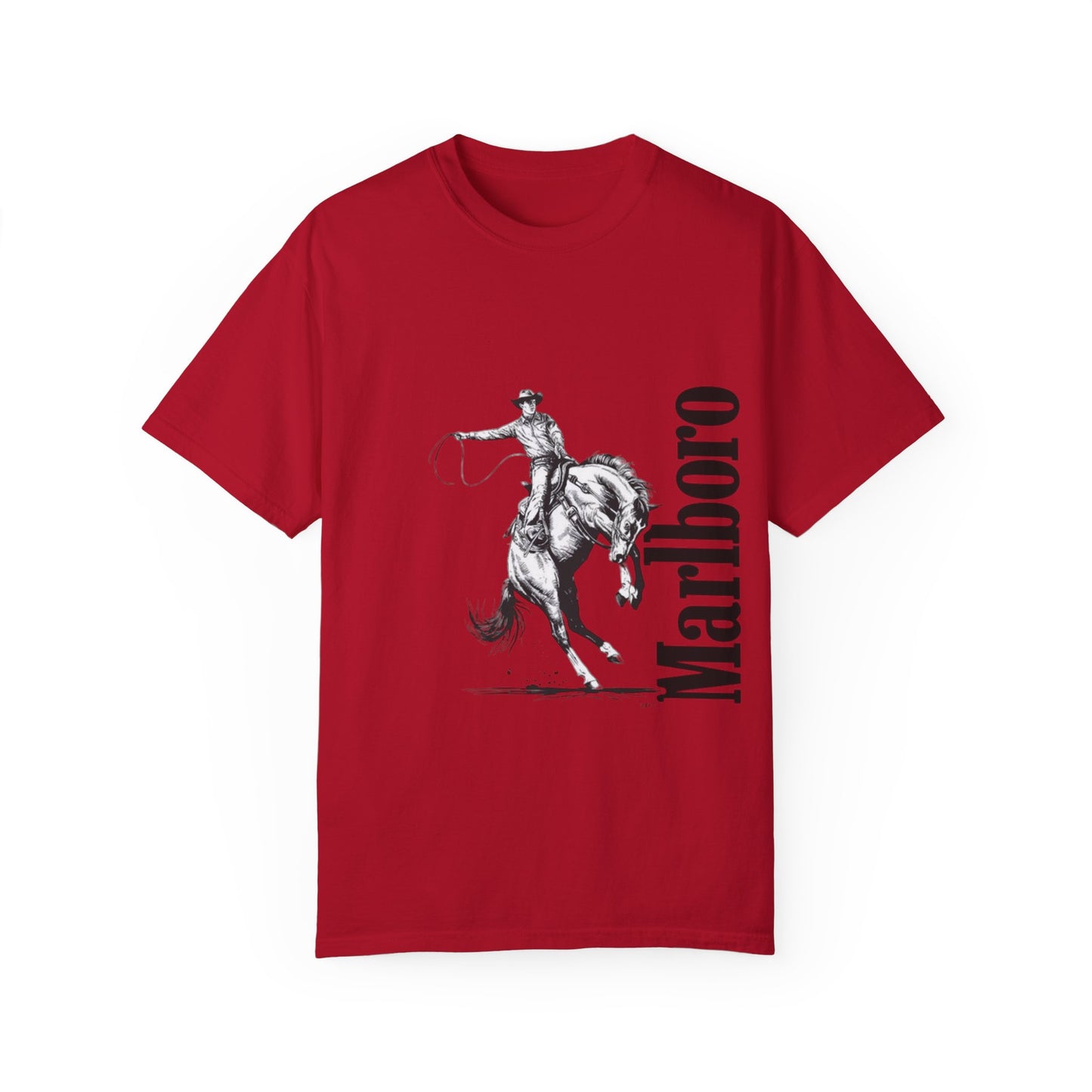 Unisex Cowboy Graphic T-Shirt - Marlboro Inspired Design