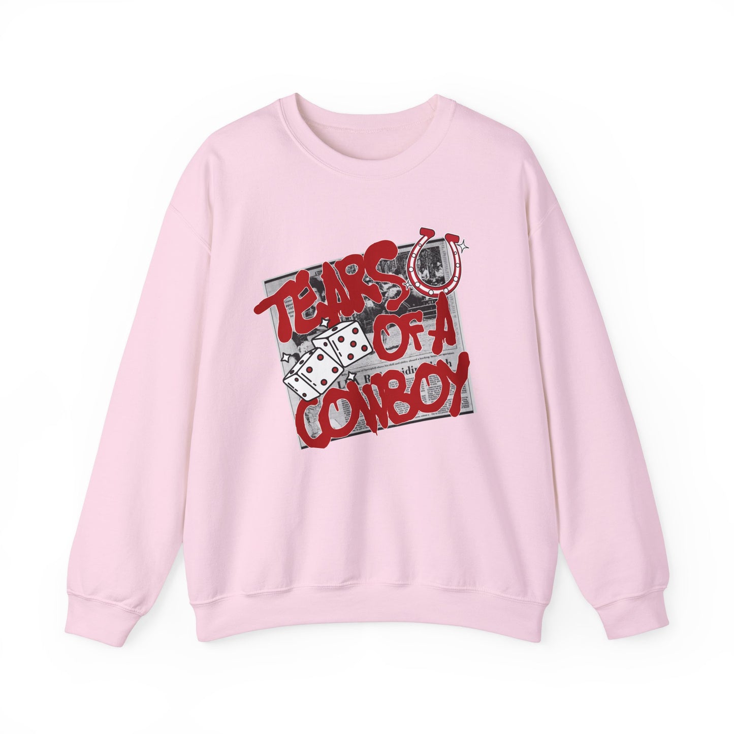 Tears of a Cowboy Unisex Heavy Blend™ Crewneck Sweatshirt - Casual Western Style