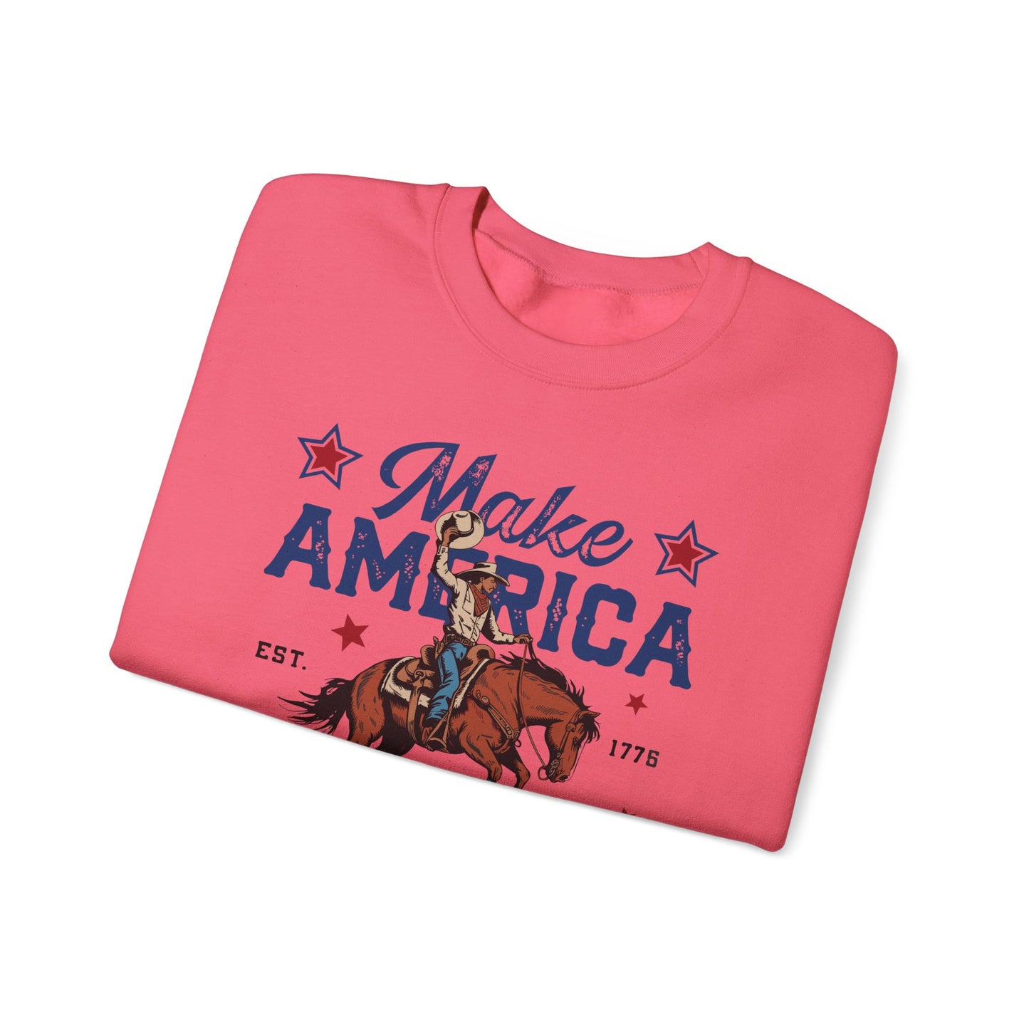 Unisex Heavy Blend™ Crewneck Sweatshirt - Make America Cowboy Again