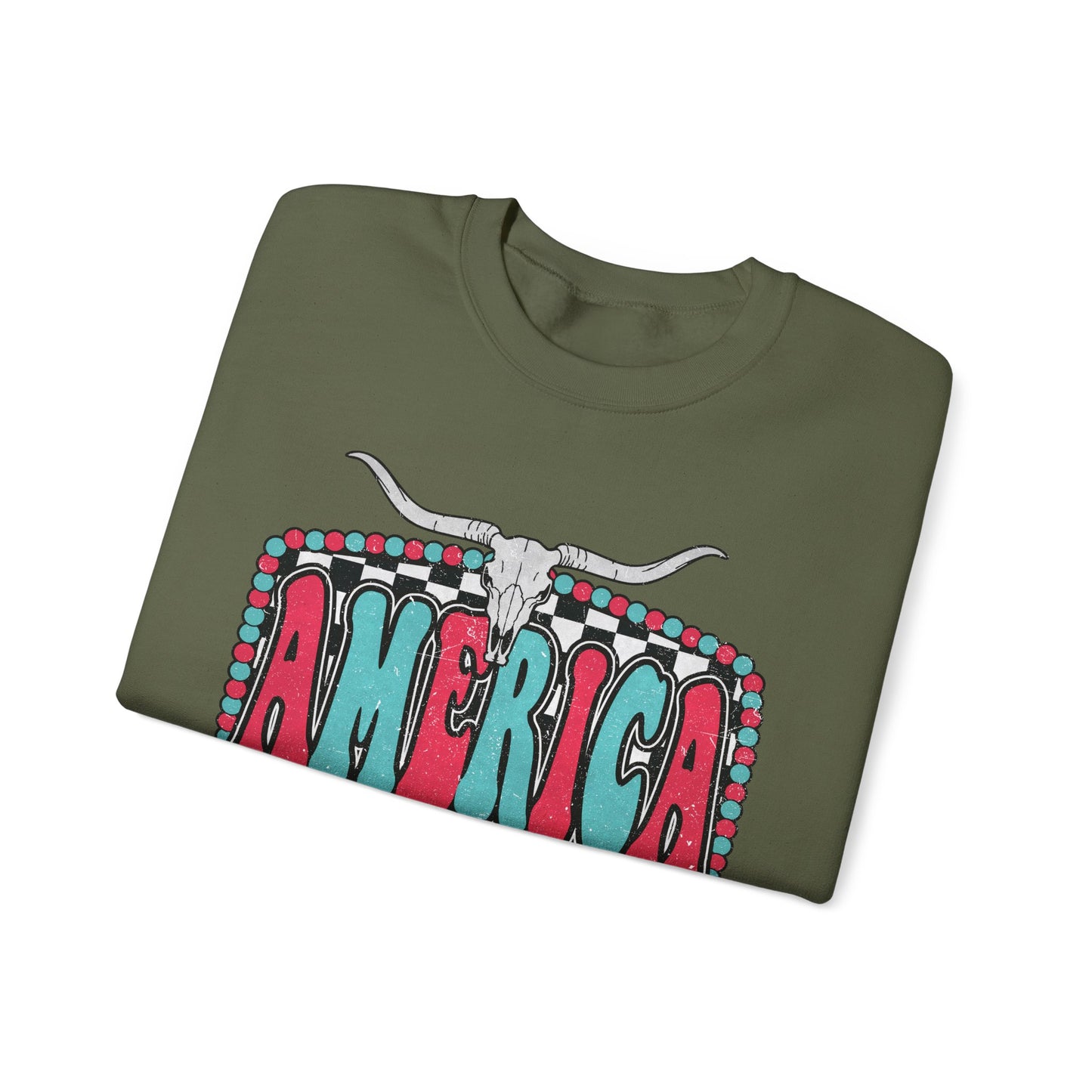 Retro America Graphic Crewneck Sweatshirt