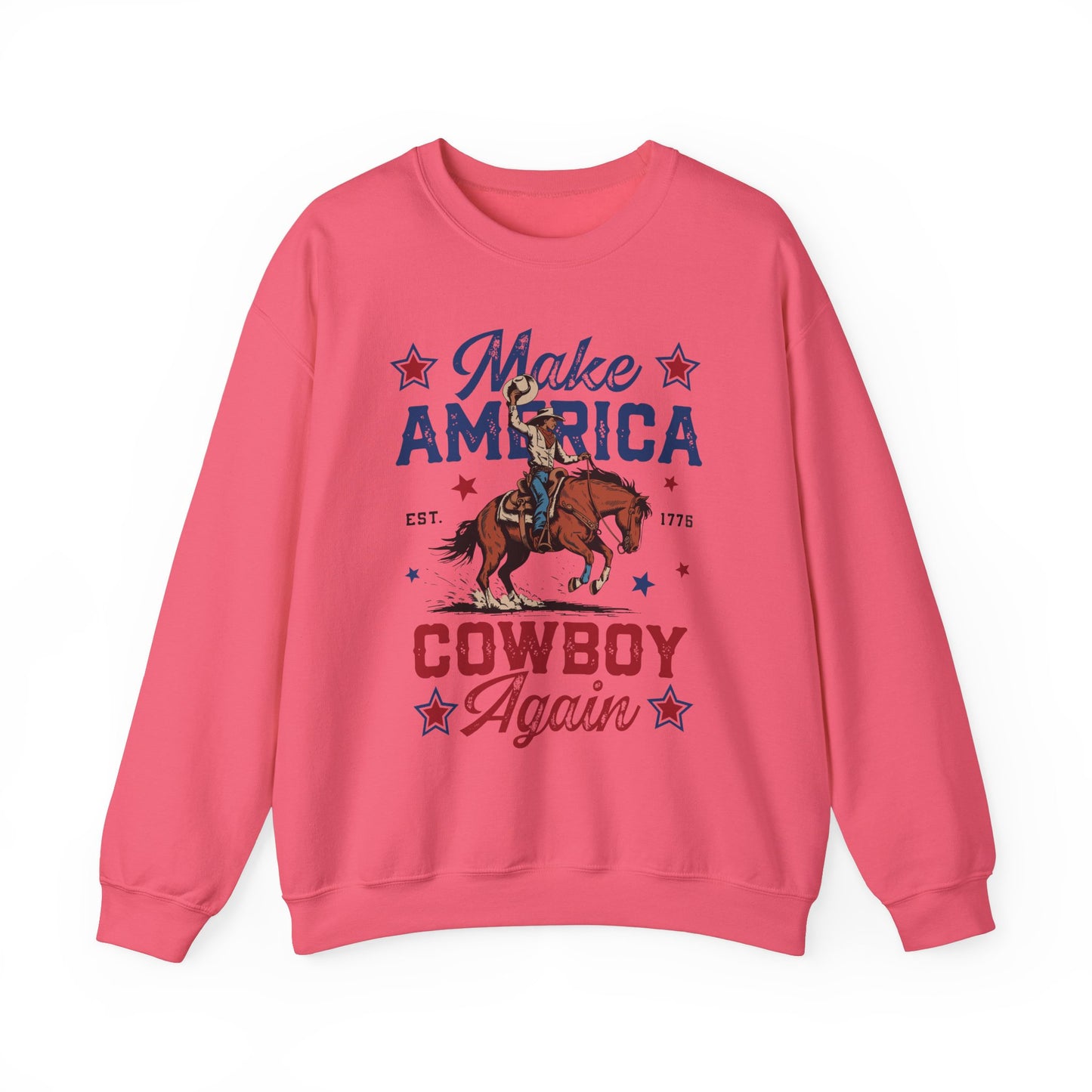 Unisex Heavy Blend™ Crewneck Sweatshirt - Make America Cowboy Again