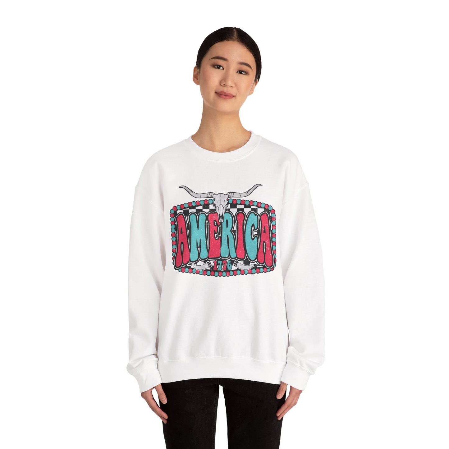 Retro America Graphic Crewneck Sweatshirt