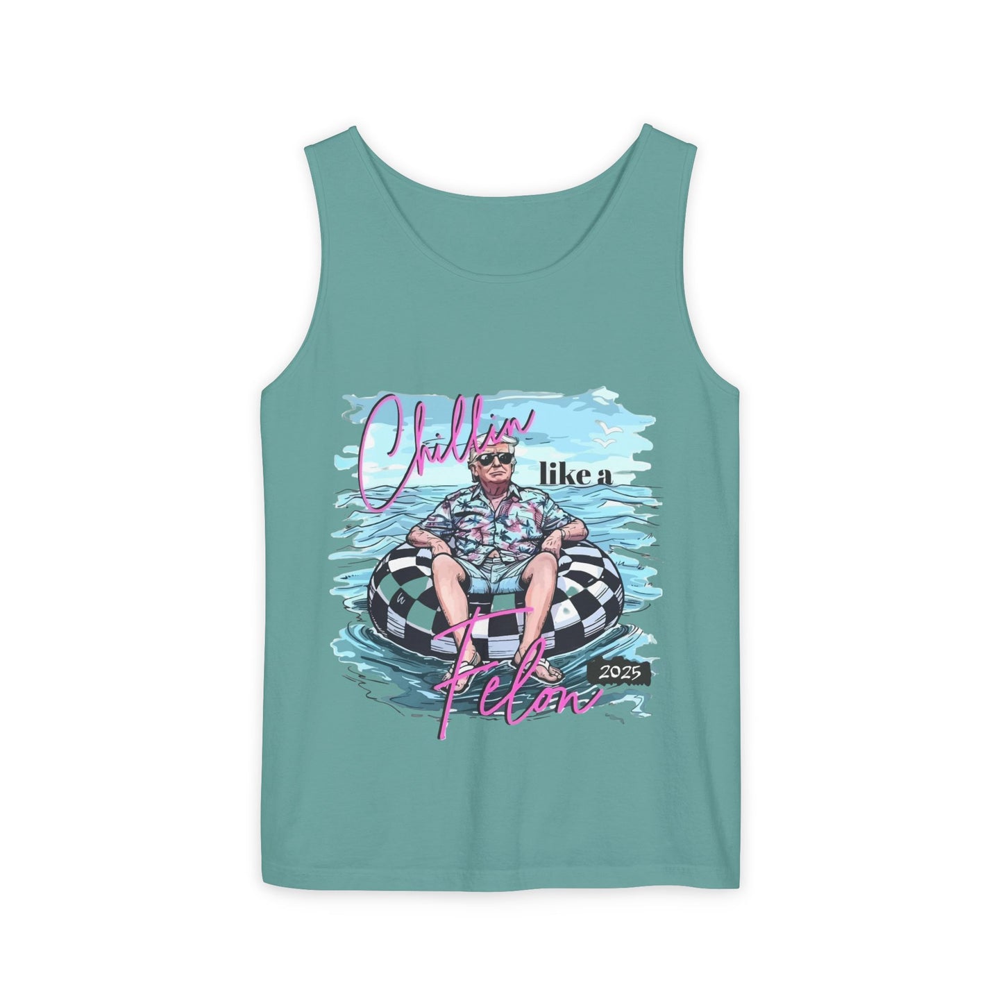 Chillin' Like a Villain Tank Top - Unisex Garment-Dyed Summer Tee