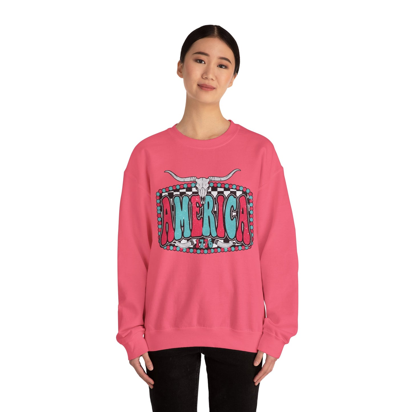 Retro America Graphic Crewneck Sweatshirt