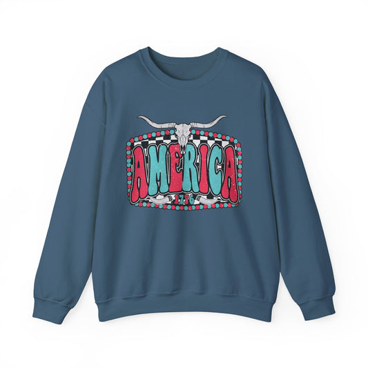 Retro America Graphic Crewneck Sweatshirt