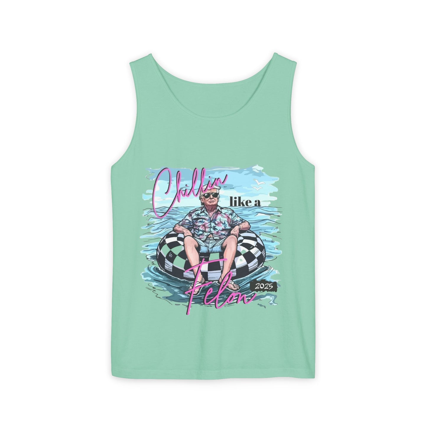 Chillin' Like a Villain Tank Top - Unisex Garment-Dyed Summer Tee