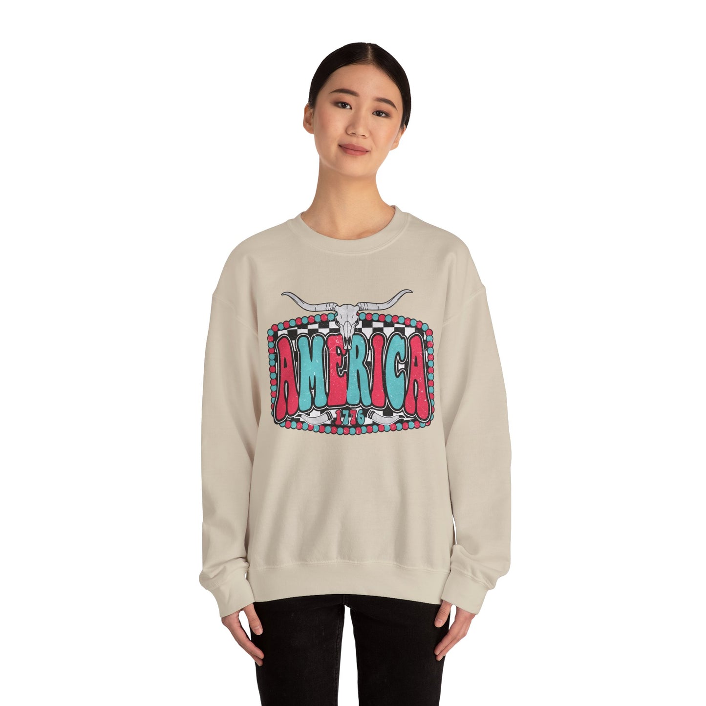 Retro America Graphic Crewneck Sweatshirt