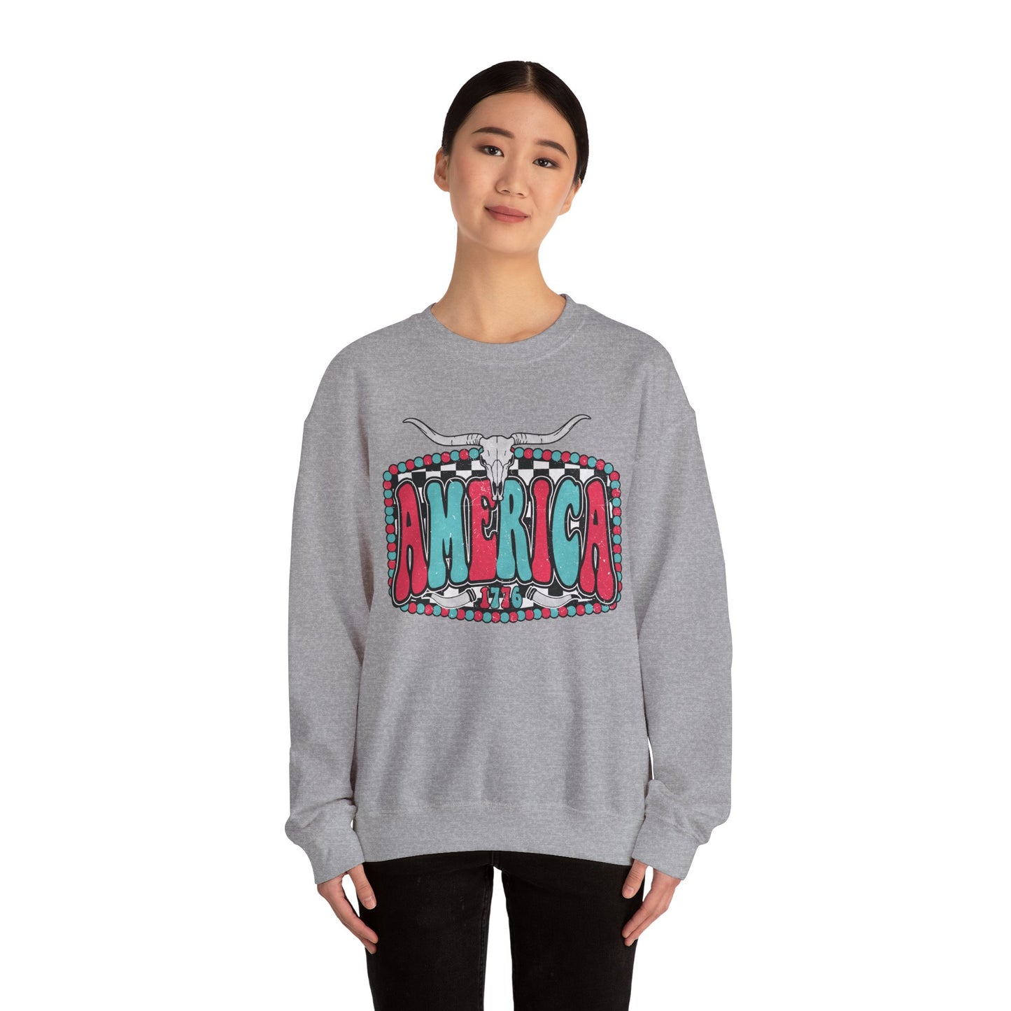 Retro America Graphic Crewneck Sweatshirt