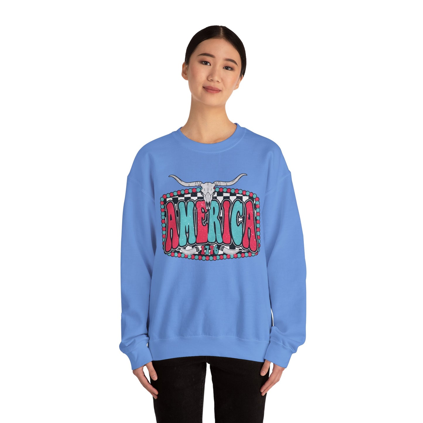 Retro America Graphic Crewneck Sweatshirt