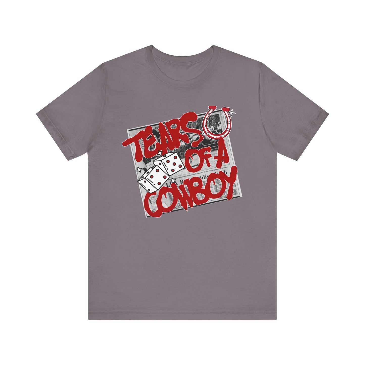 Tears of a Cowboy Unisex Jersey Tee - Casual Graphic Shirt, Perfect for Country Music Lovers