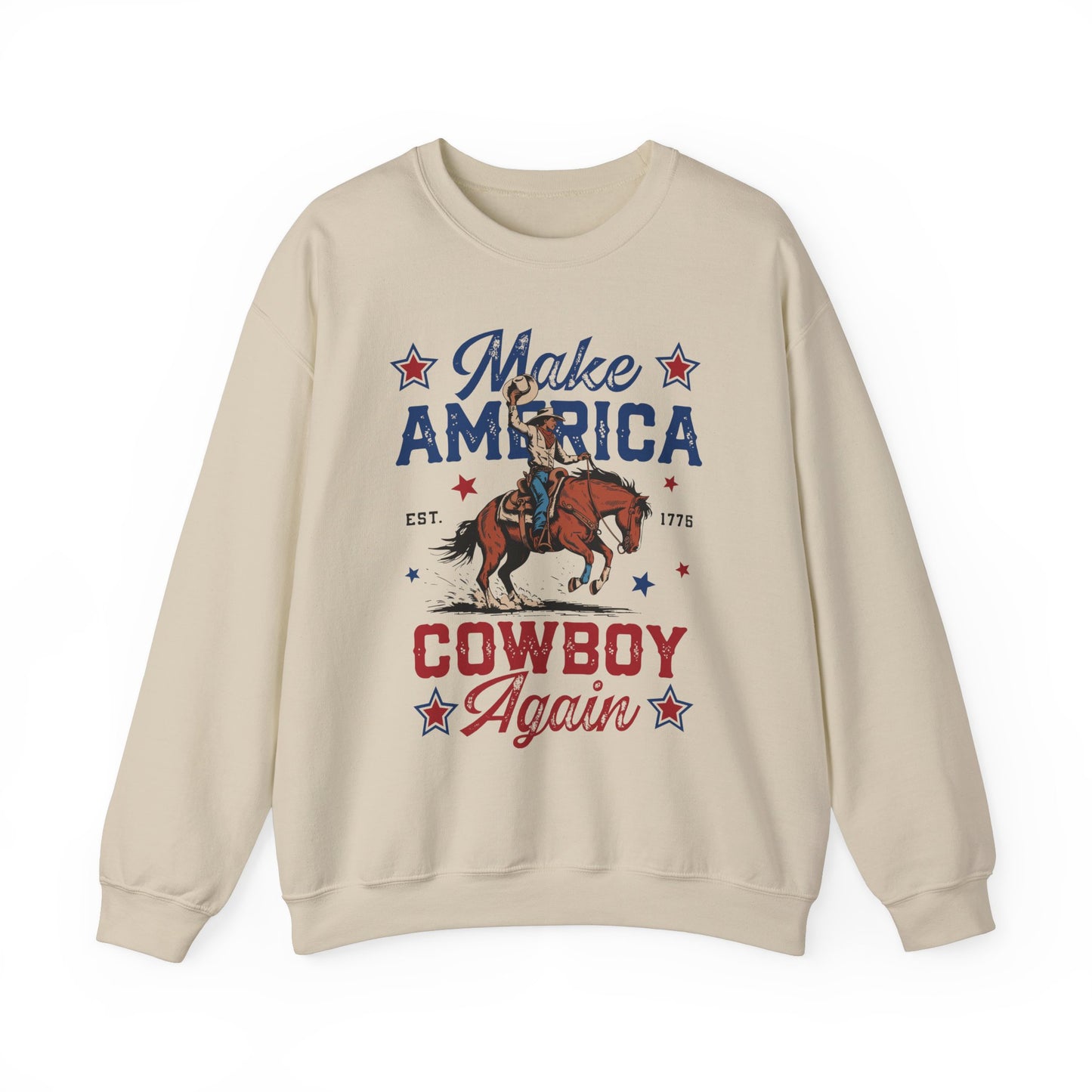 Unisex Heavy Blend™ Crewneck Sweatshirt - Make America Cowboy Again