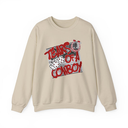 Tears of a Cowboy Unisex Heavy Blend™ Crewneck Sweatshirt - Casual Western Style