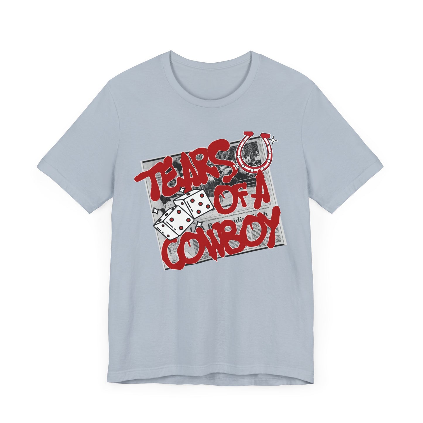 Tears of a Cowboy Unisex Jersey Tee - Casual Graphic Shirt, Perfect for Country Music Lovers
