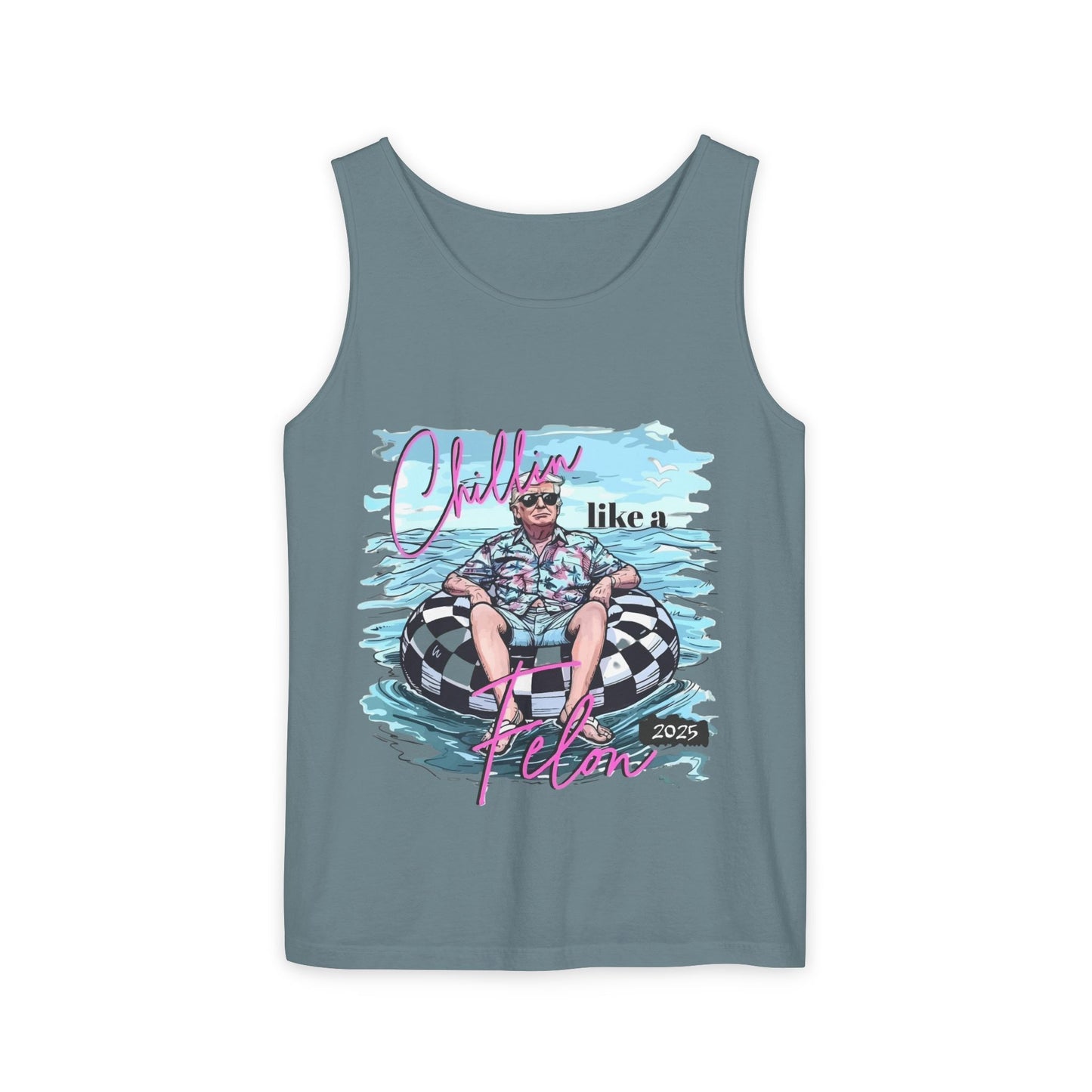 Chillin' Like a Villain Tank Top - Unisex Garment-Dyed Summer Tee