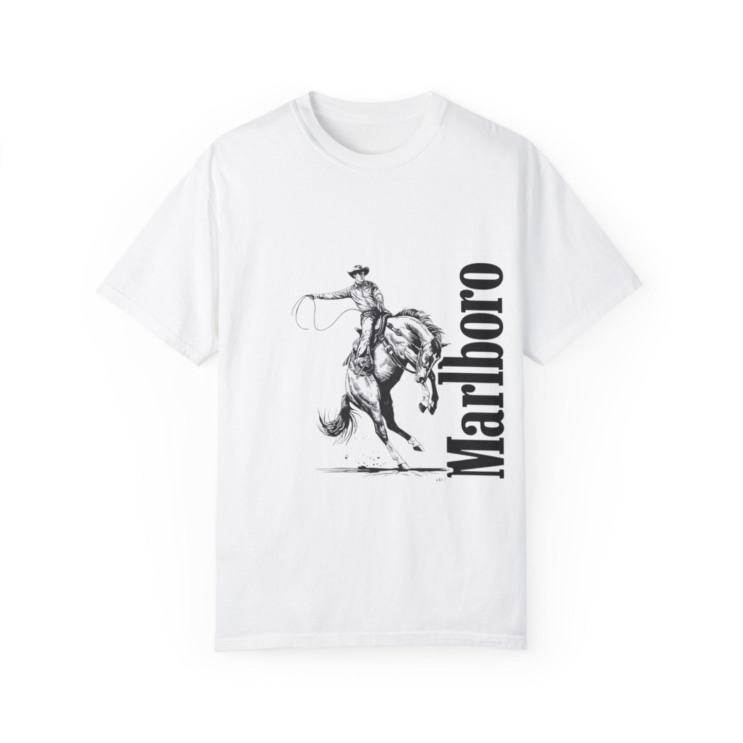 Unisex Cowboy Graphic T-Shirt - Marlboro Inspired Design