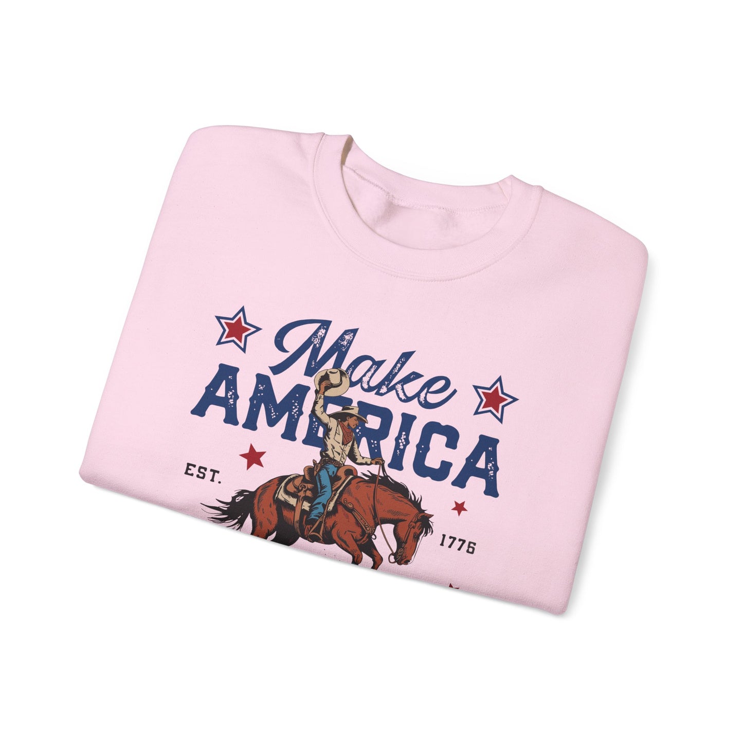 Unisex Heavy Blend™ Crewneck Sweatshirt - Make America Cowboy Again