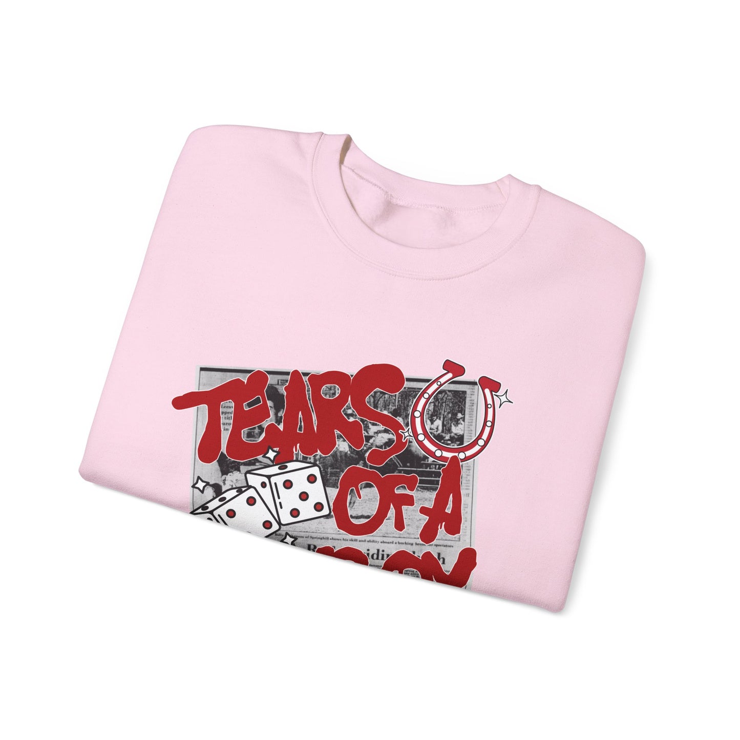 Tears of a Cowboy Unisex Heavy Blend™ Crewneck Sweatshirt - Casual Western Style