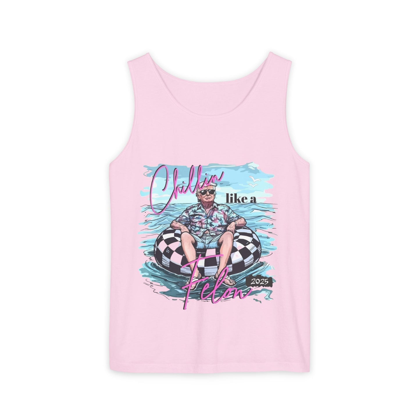 Chillin' Like a Villain Tank Top - Unisex Garment-Dyed Summer Tee