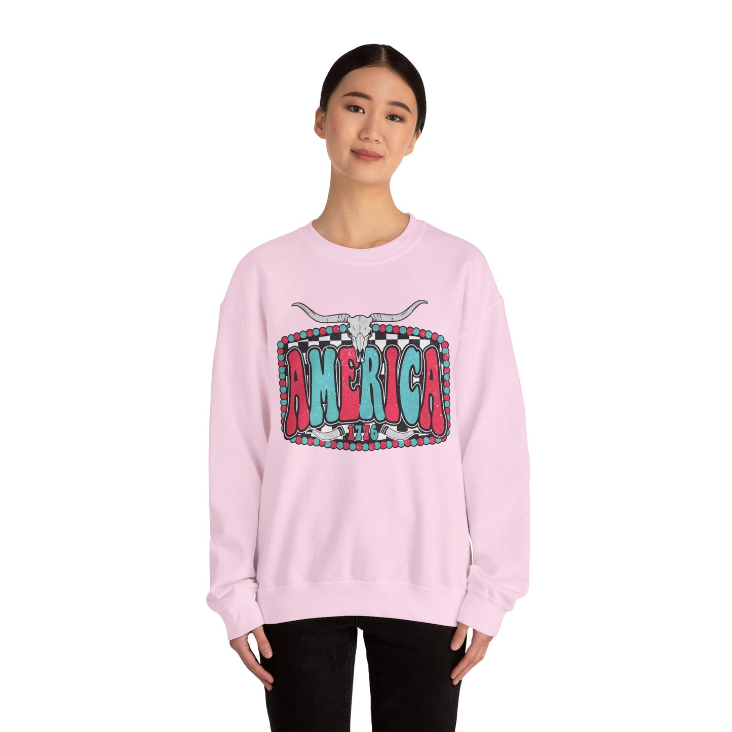 Retro America Graphic Crewneck Sweatshirt