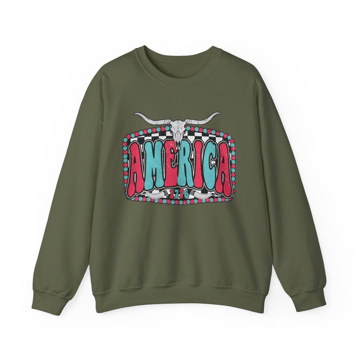 Retro America Graphic Crewneck Sweatshirt