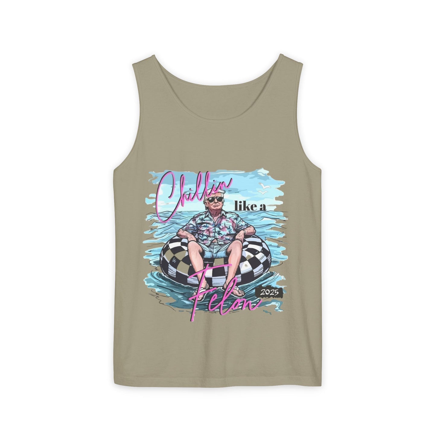 Chillin' Like a Villain Tank Top - Unisex Garment-Dyed Summer Tee