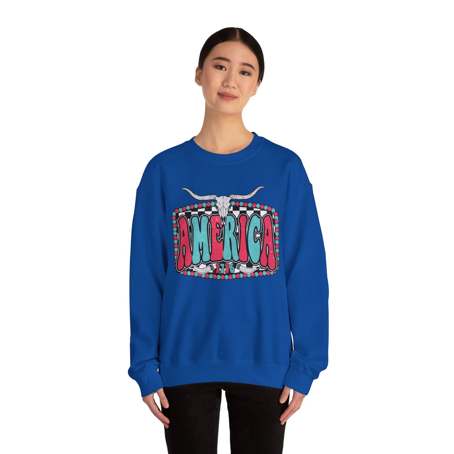 Retro America Graphic Crewneck Sweatshirt