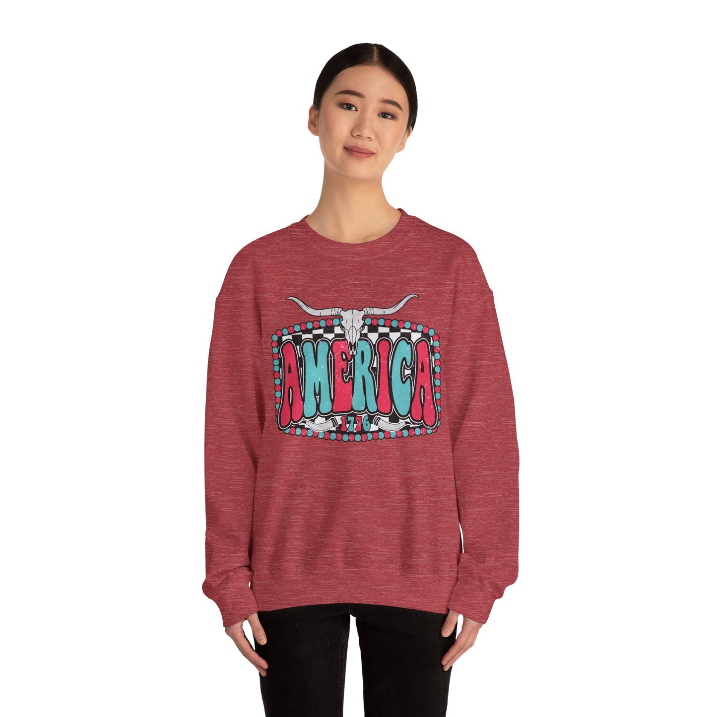 Retro America Graphic Crewneck Sweatshirt