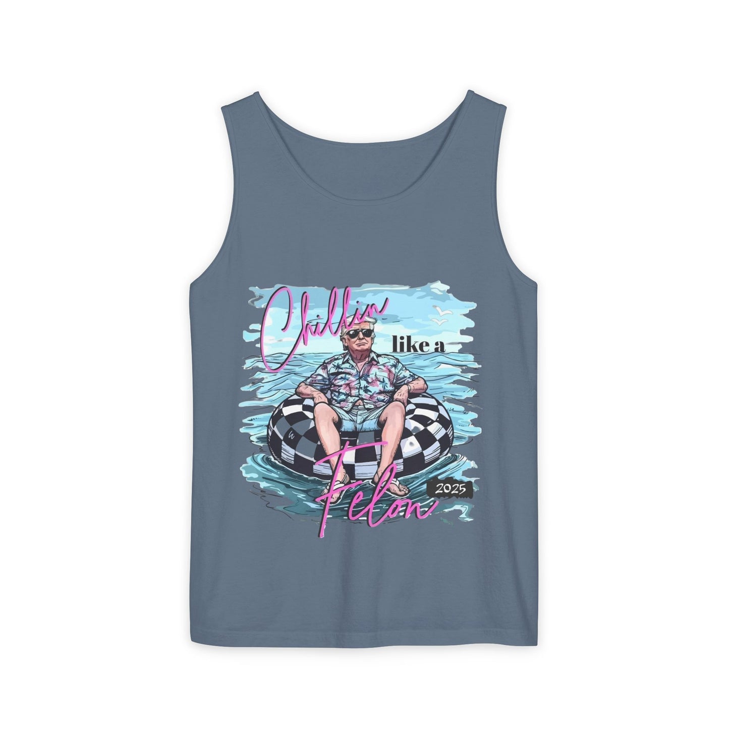 Chillin' Like a Villain Tank Top - Unisex Garment-Dyed Summer Tee