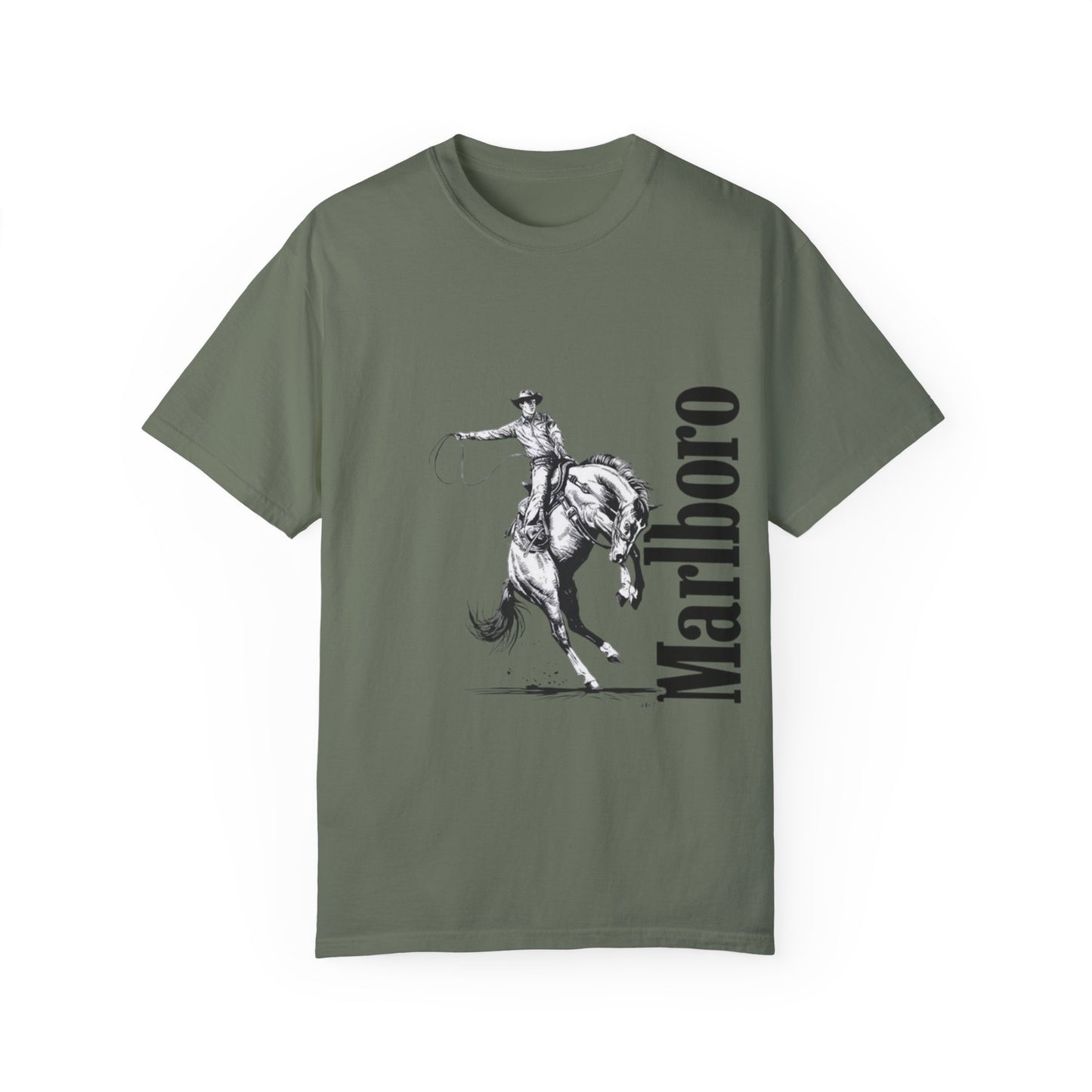 Unisex Cowboy Graphic T-Shirt - Marlboro Inspired Design