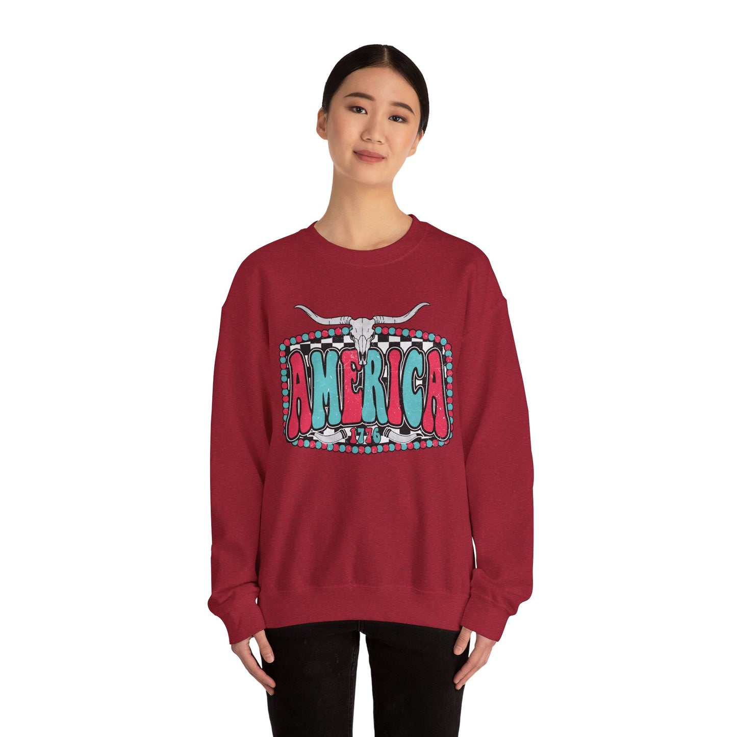 Retro America Graphic Crewneck Sweatshirt