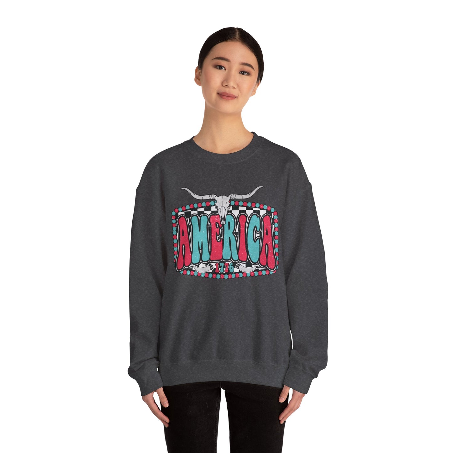 Retro America Graphic Crewneck Sweatshirt