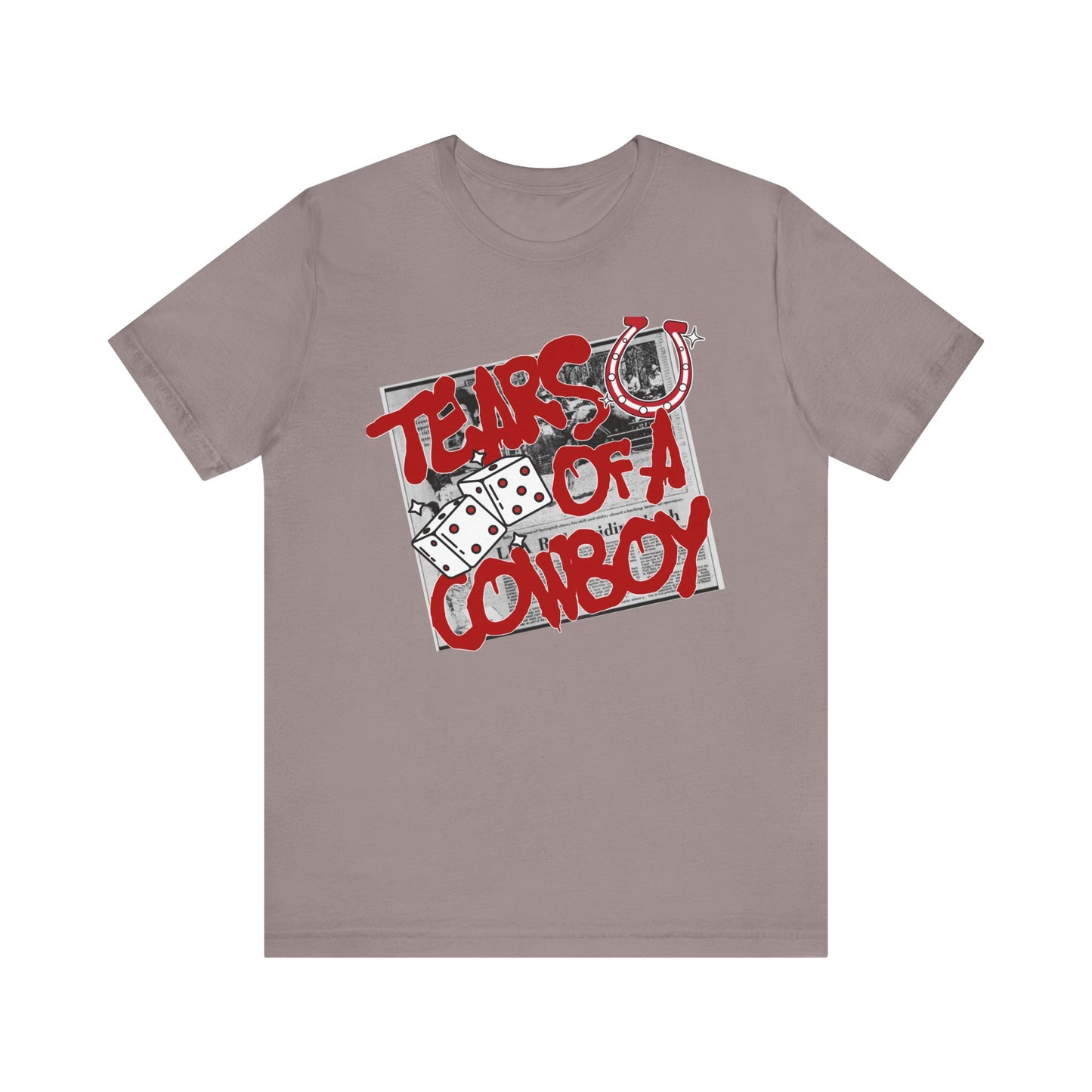 Tears of a Cowboy Unisex Jersey Tee - Casual Graphic Shirt, Perfect for Country Music Lovers
